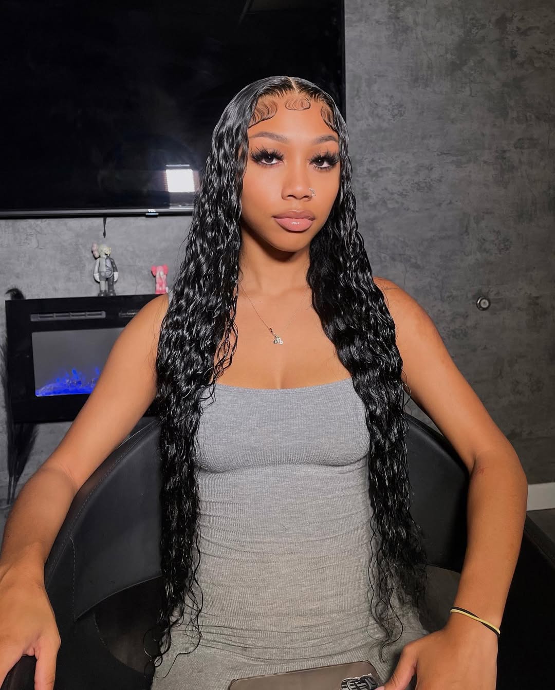 5X5 Transparent Deep Wavy Closure Wig 20” ($100OFF)