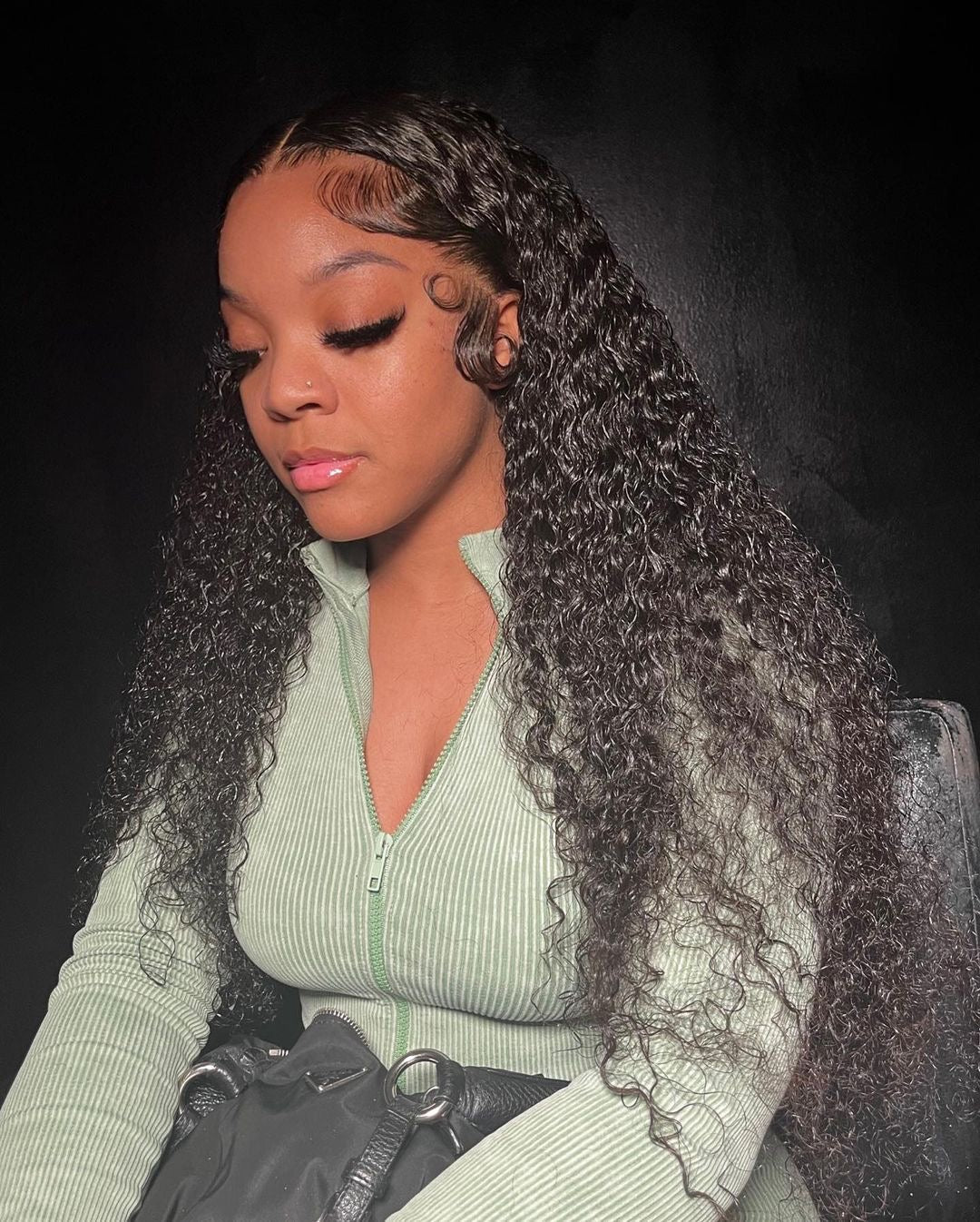 13X4 Transparent Deep Curly Frontal Wig 28”~ Small Cap ($100OFF)