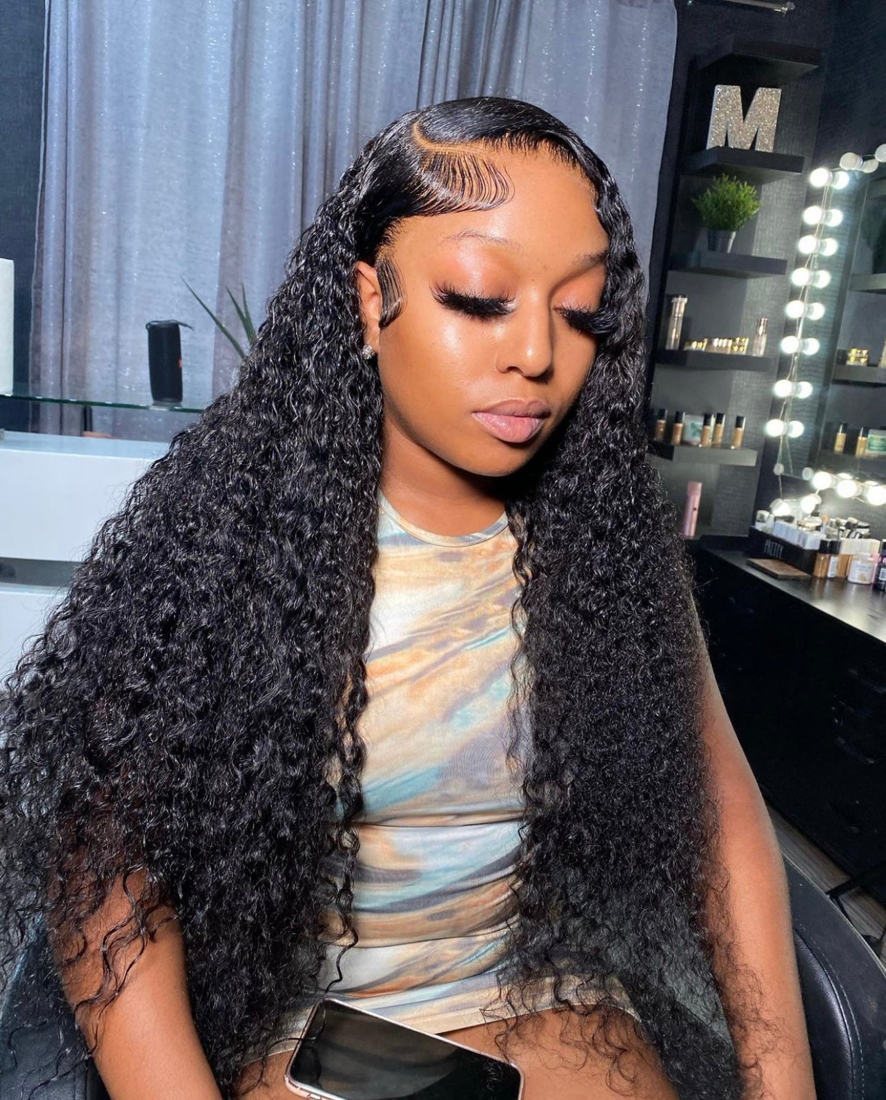 13X4 HD Curly Frontal Wig 24”-30”~ Large Cap