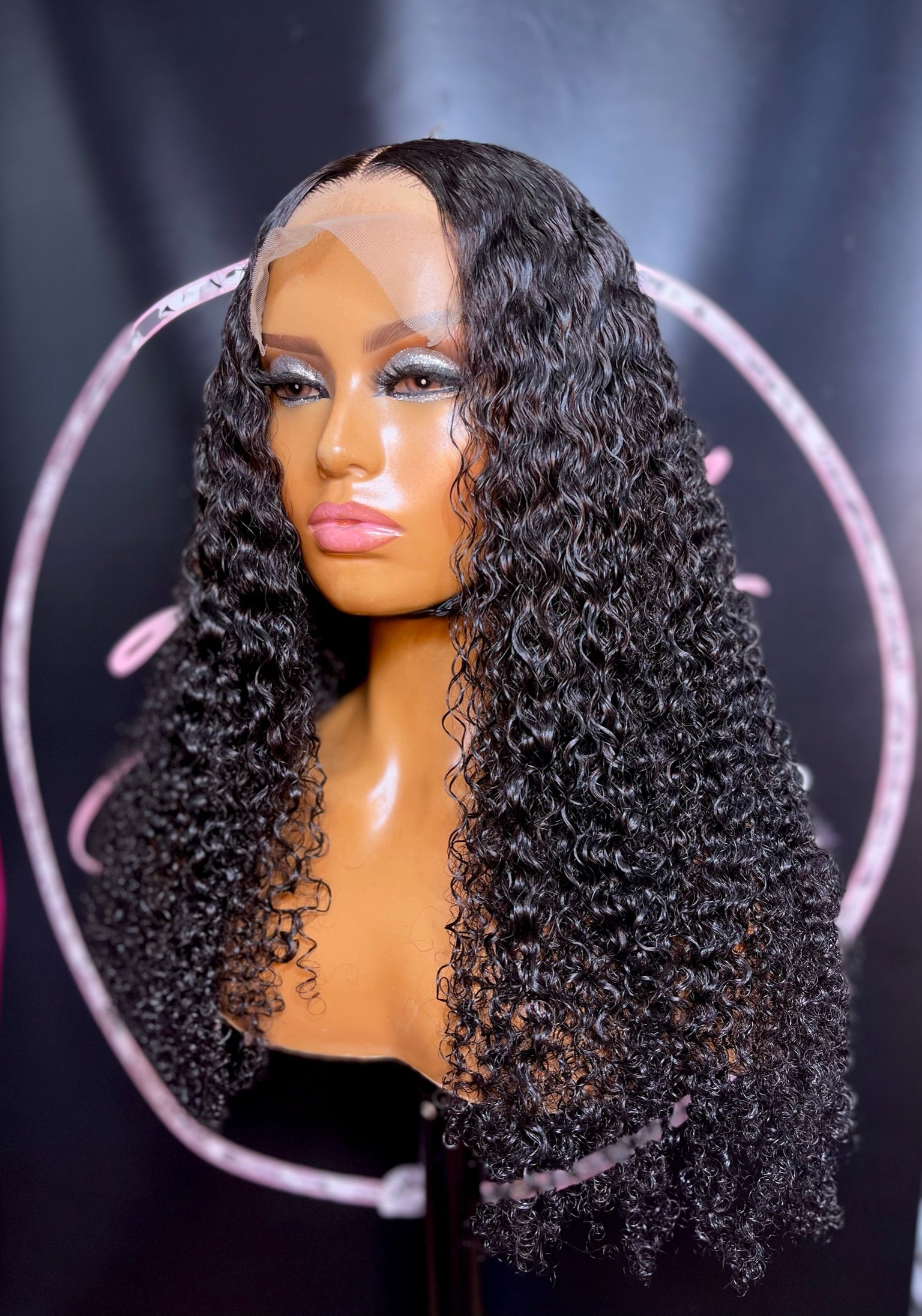 5X5 Deep Curly Closure Wig 18" ($100OFF)