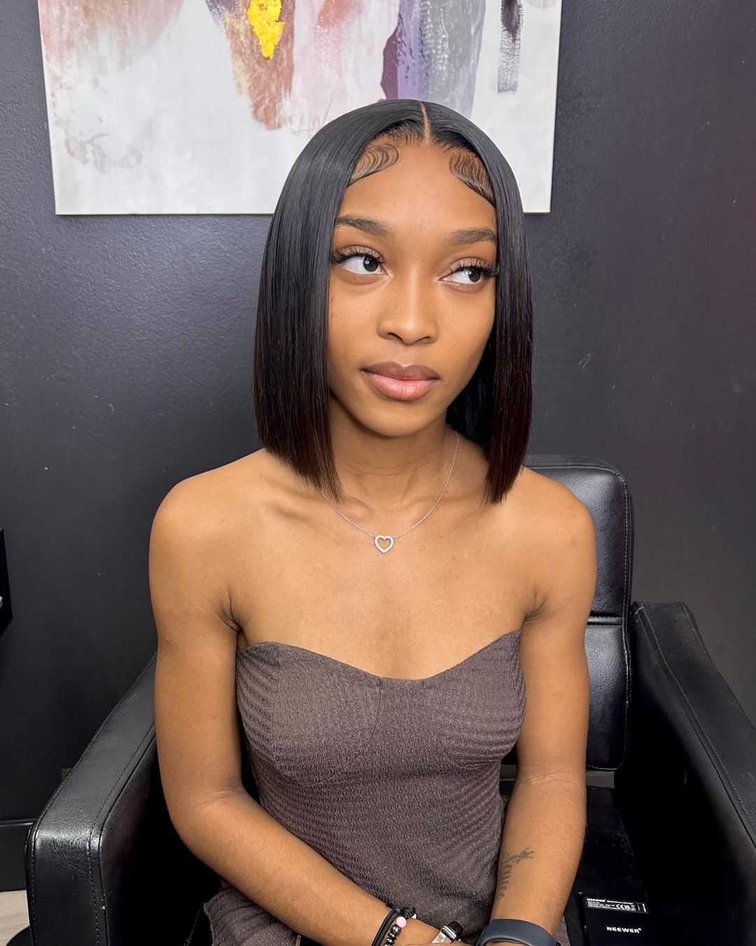 13X4 Swiss Lace Straight Frontal Wig 14” (Last One)