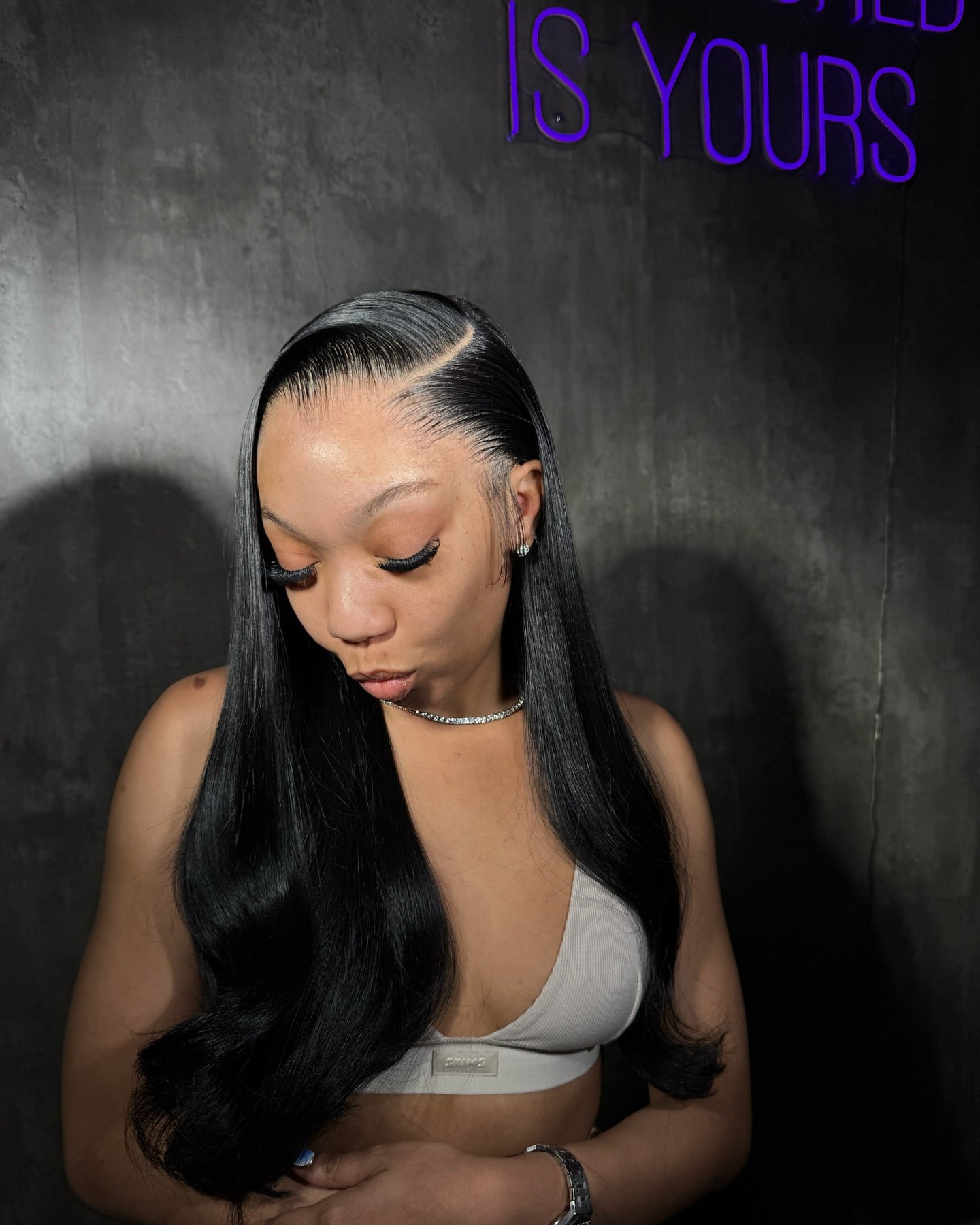Film Straight Hair Full Frontal Wig (Raw Indian Hair)
