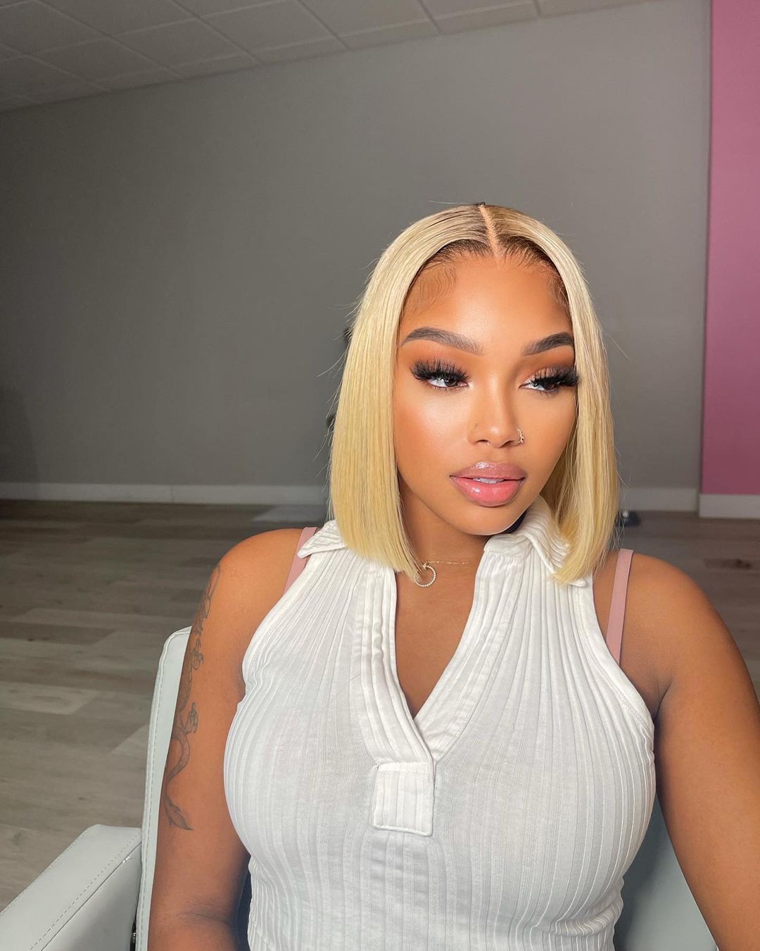 6X6 HD Raw Blonde Closure Wig 16”~ XS Cap (Same Day)