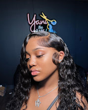 13X4 HD Deep Wavy Frontal Wig 32”~ Small Cap (Same Day)