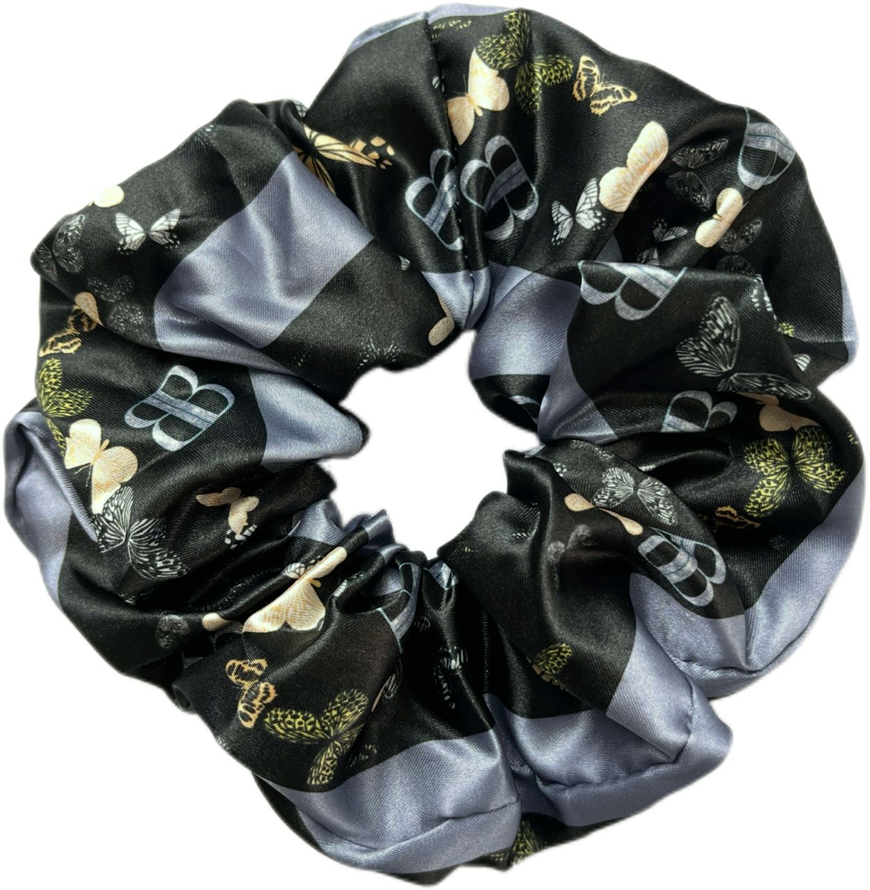 Black Butterfly Silk Bandeau Set