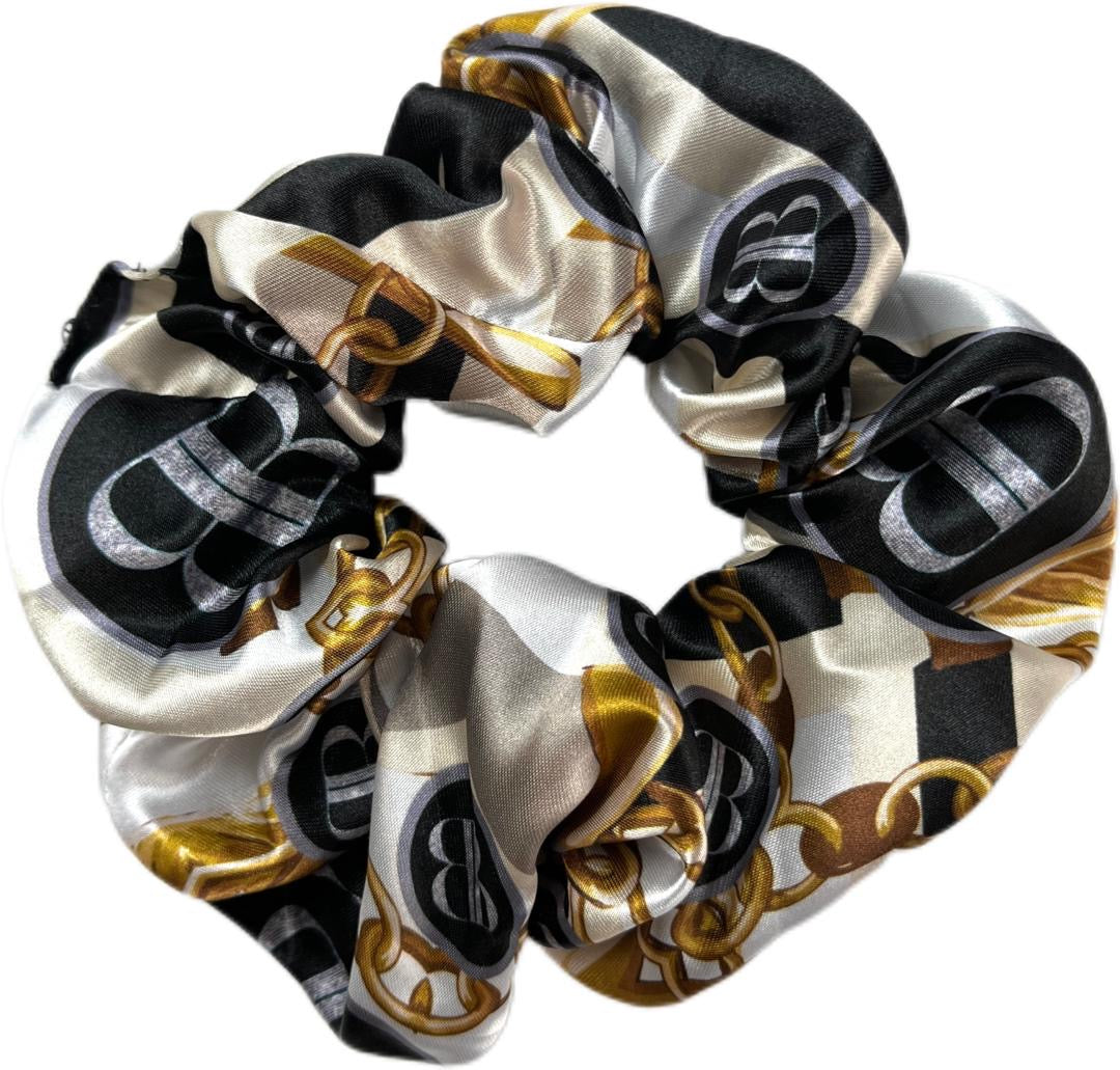 Black Versace Mansion Silk Bandeau Set