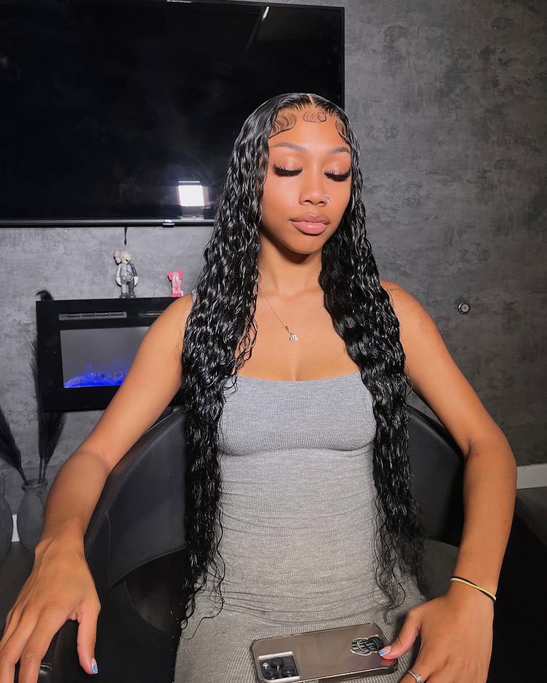 5X5 HD Deep Wavy Closure Wig 20” (Same Day)