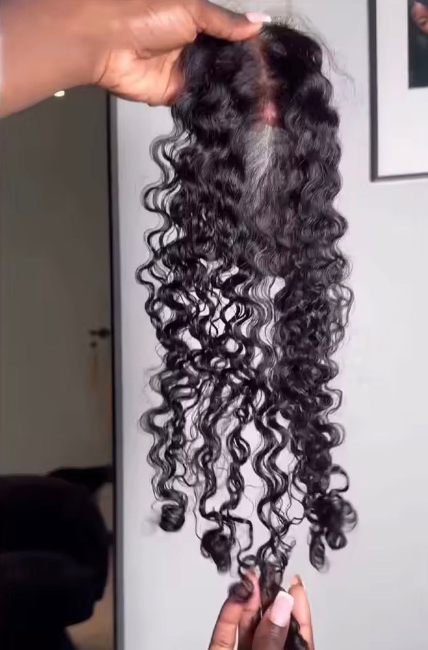 2X6 HD Virgin Aruba Curl Closure 20”