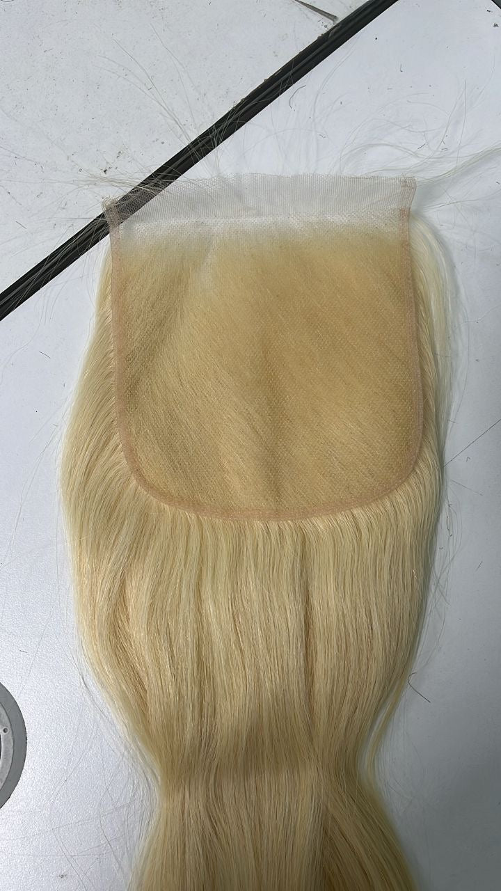 6X6 HD Blonde Straight Closure 20” (Same Day)
