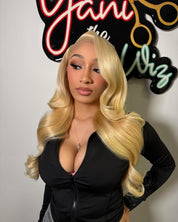 13X4 HD Blonde Body Wave Frontal Wig 22”-26” (Same Day)