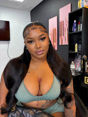 13X4 Film HD Bali Wave Frontal Wig 28” ~ Hair On Hand