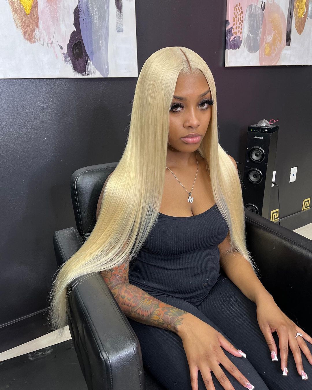 6X6 HD Virgin Blonde Straight Closure Wig