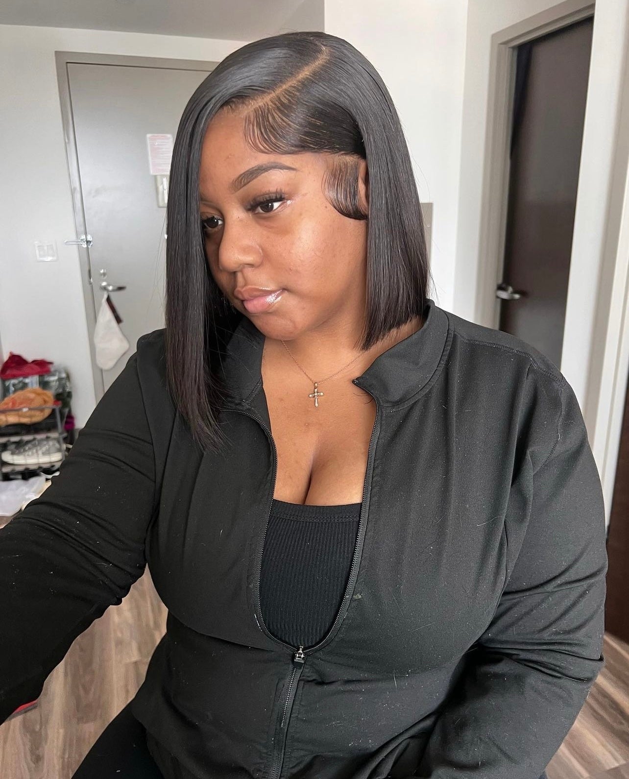 13X6 HD Raw Straight Bob Wig 14”~ Small Cap (Same Day)