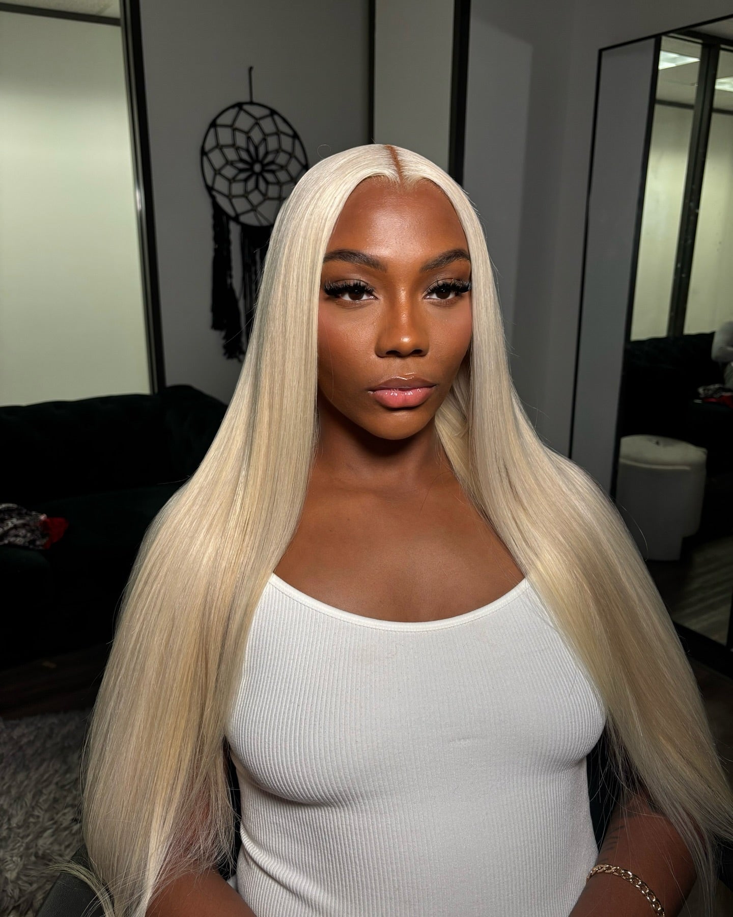 13X4 HD Blonde Body Wave Frontal Wig 22”