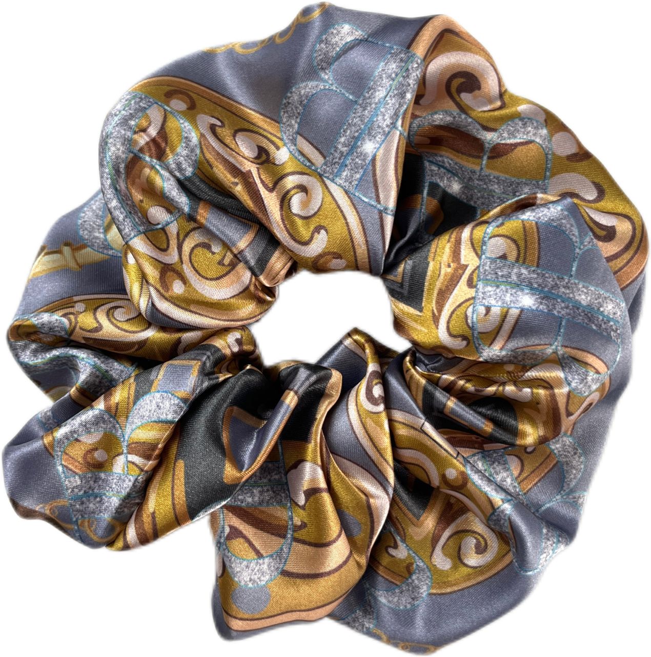 Grey Versace Mansion Silk Bandeau Set