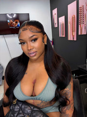 13X4 Film HD Bali Wave Frontal Wig 28” ~ Hair On Hand
