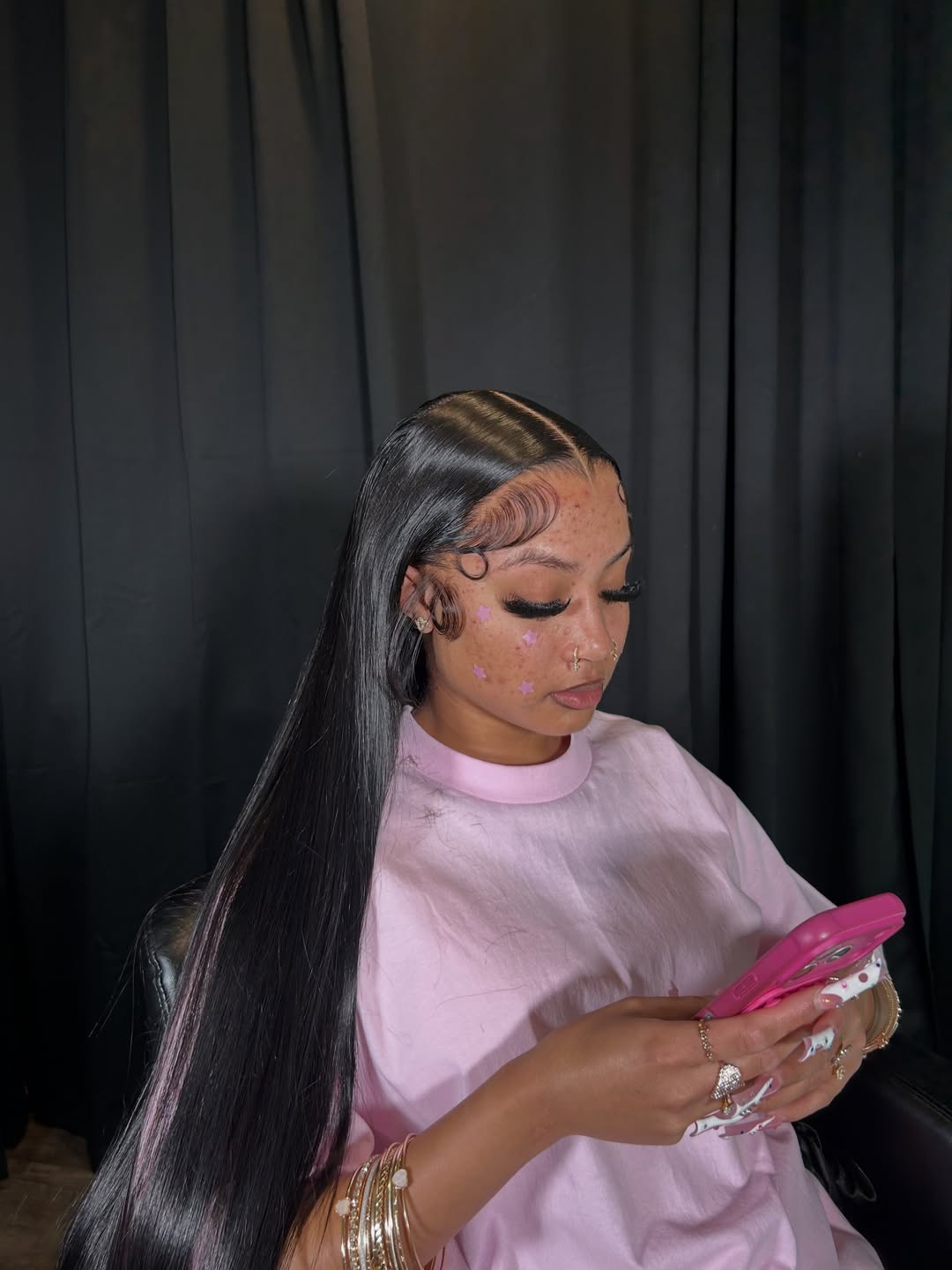 13X6 Film HD Straight Frontal Wig 34” ~ Hair On Hand