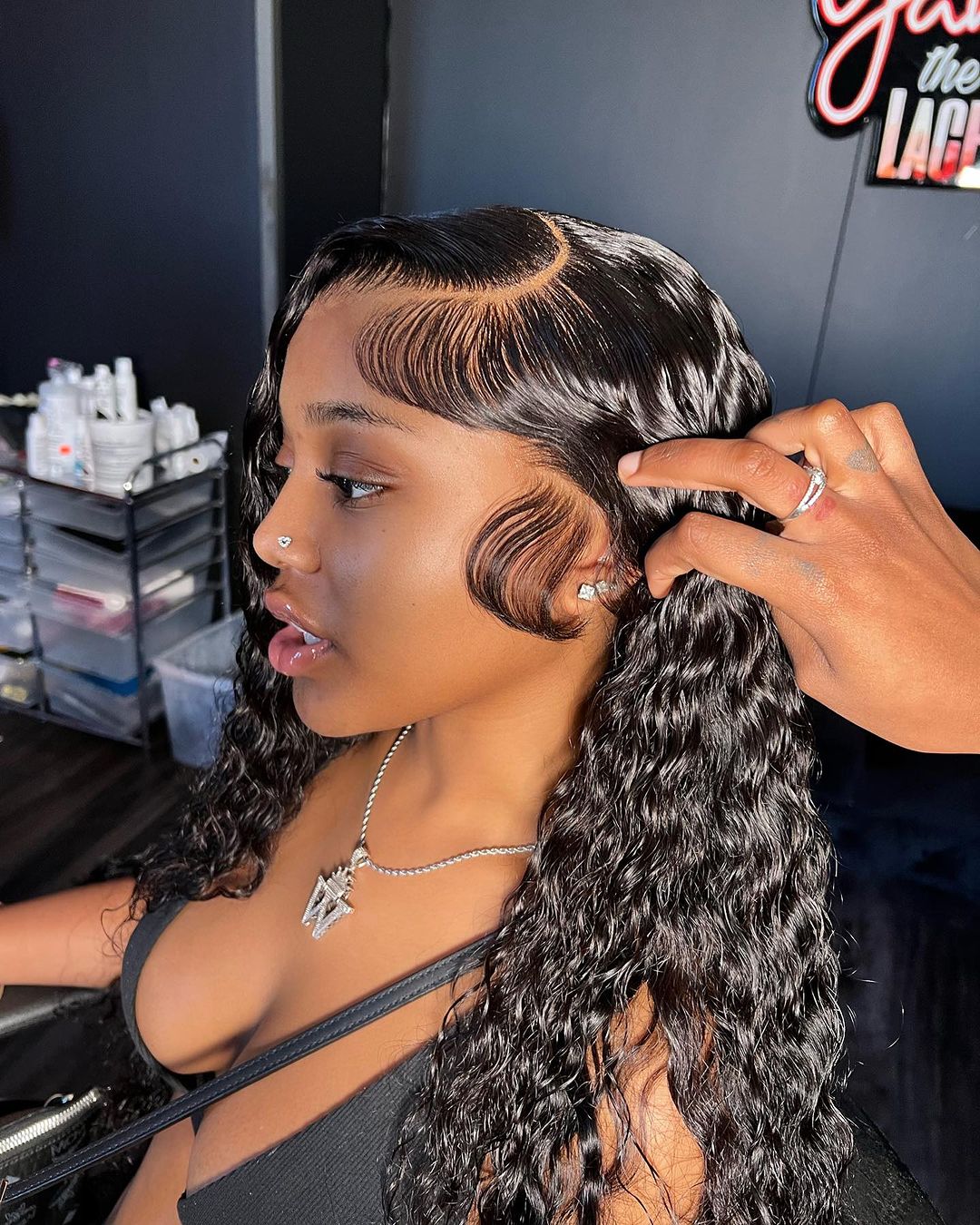 13X4 HD Deep Wavy Frontal Wig 32”~ Small Cap (Same Day)