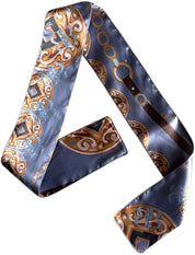 Grey Versace Mansion Silk Bandeau Set