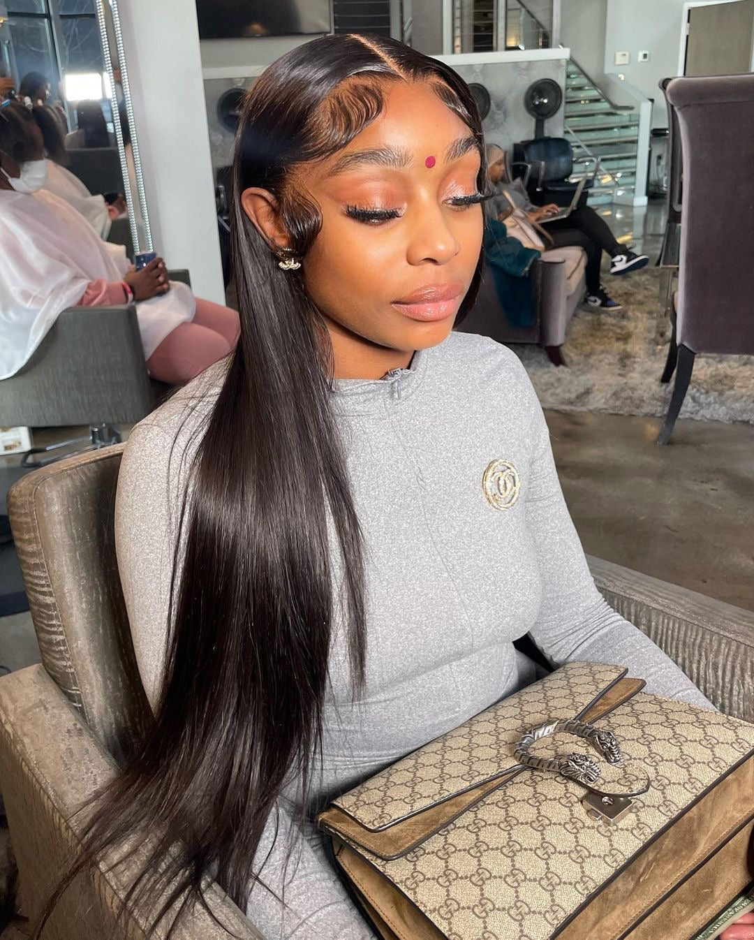 13X6 Swiss HD Straight Frontal Wig 22”-24”
