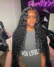 13X4 HD Deep Wavy Frontal Wig 32”(Same Day)