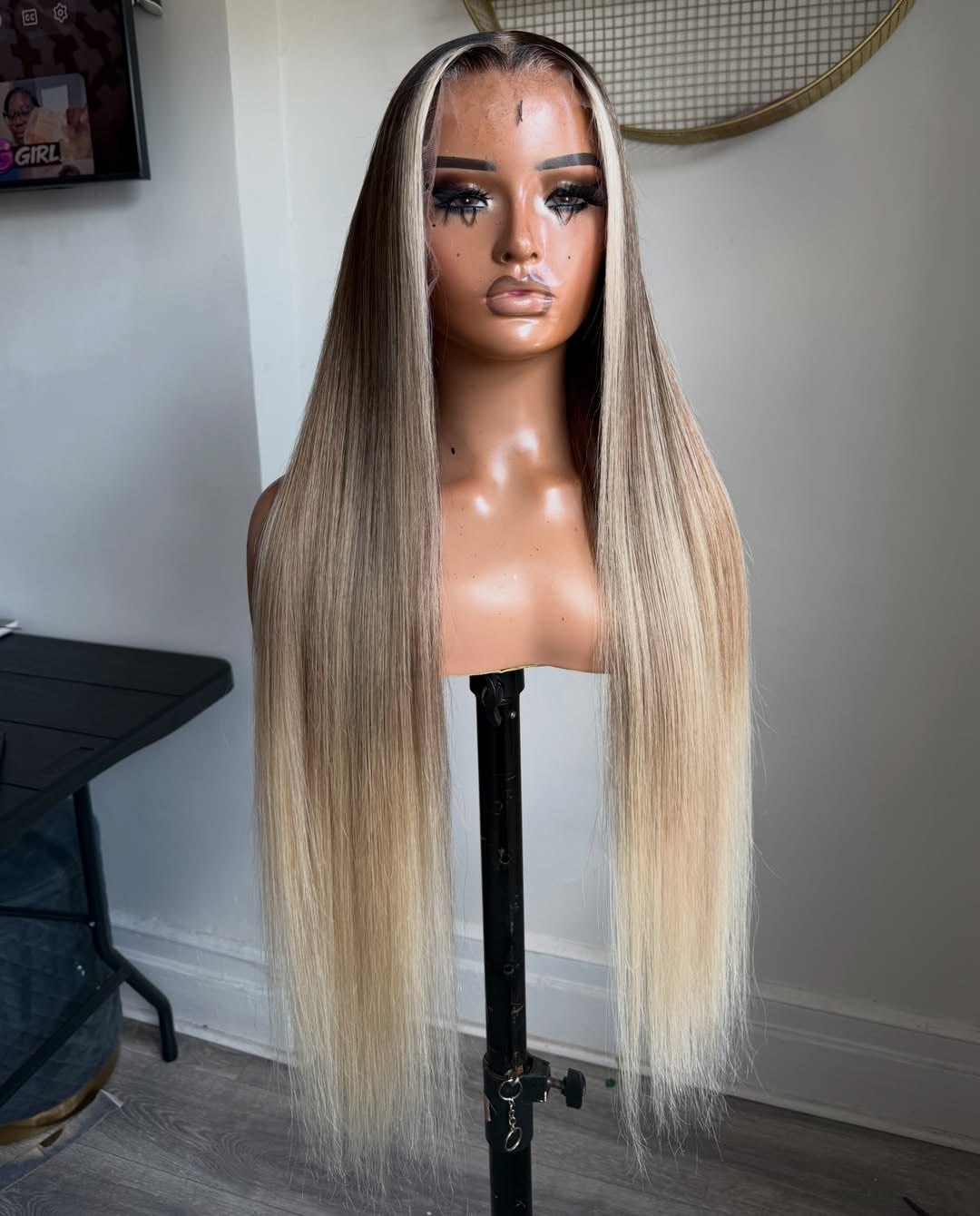 13X6 HD “Pearl” Blonde Curly Wig 28”