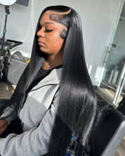 13X6 HD Virgin Santorini Straight Frontal Wig