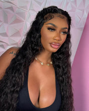 13X6 HD Raw Deep Wavy Frontal Wig 30” (Small Cap)