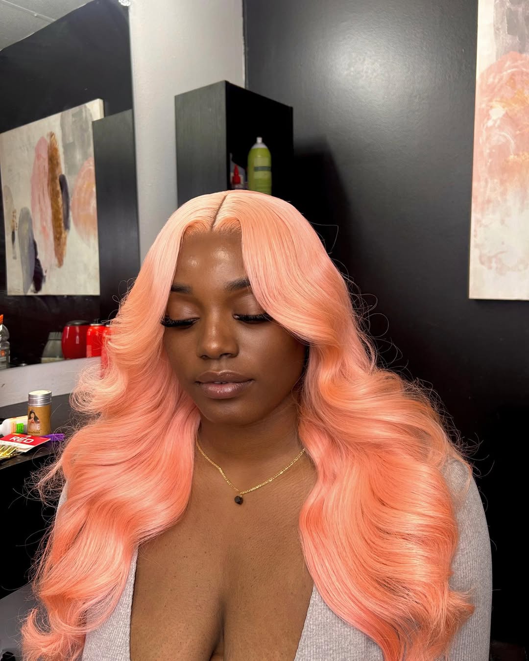 13X4 HD Blonde Body Wave Frontal Wig 22”