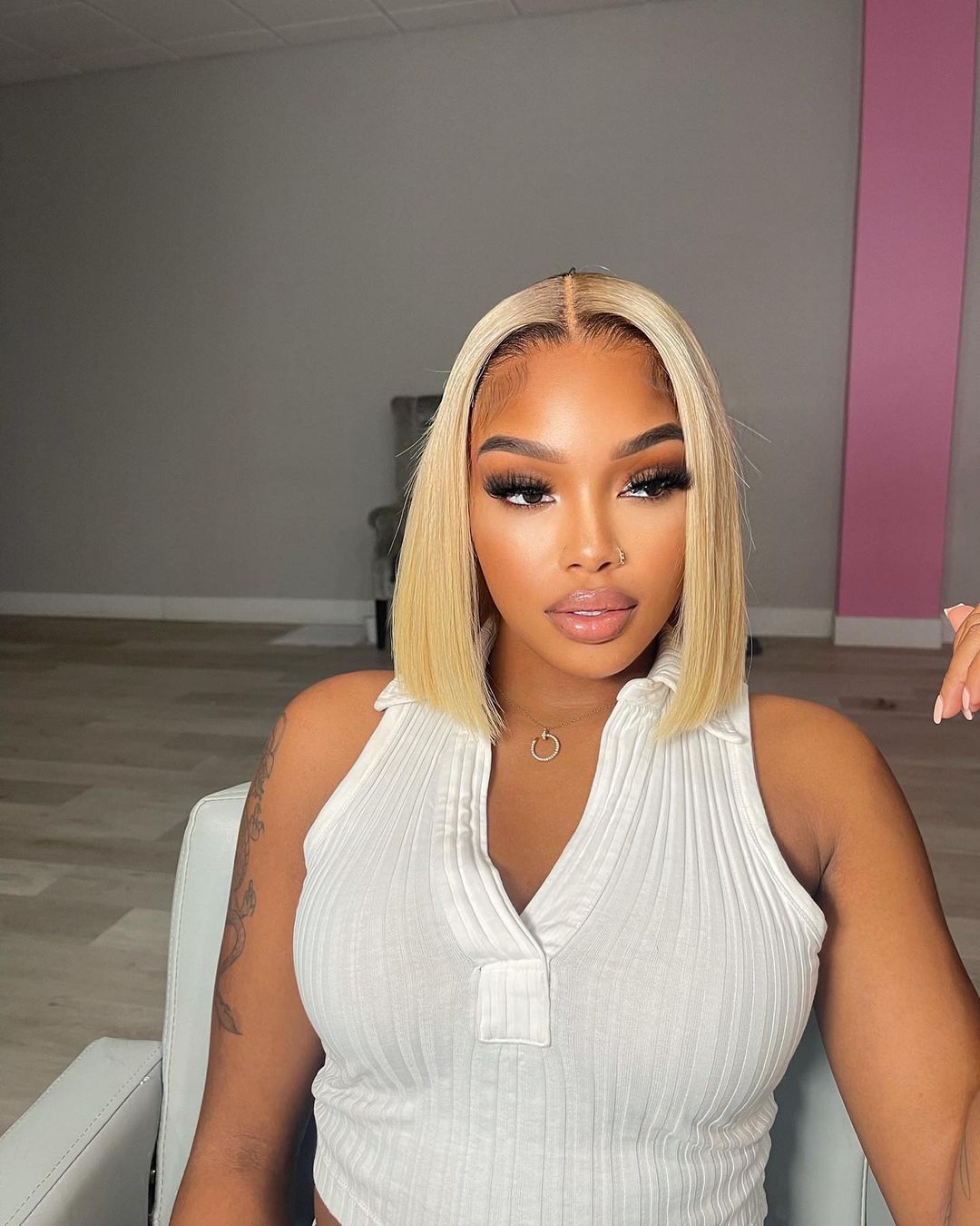 6X6 HD Raw Blonde Closure Wig 16”~ XS Cap (Same Day)