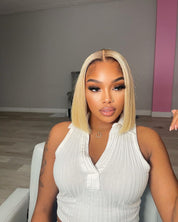 6X6 HD Raw Blonde Closure Wig 16”~ XS Cap (Same Day)