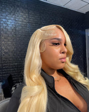 13X6 HD Raw Blonde Straight Frontal Wig (Same Day)