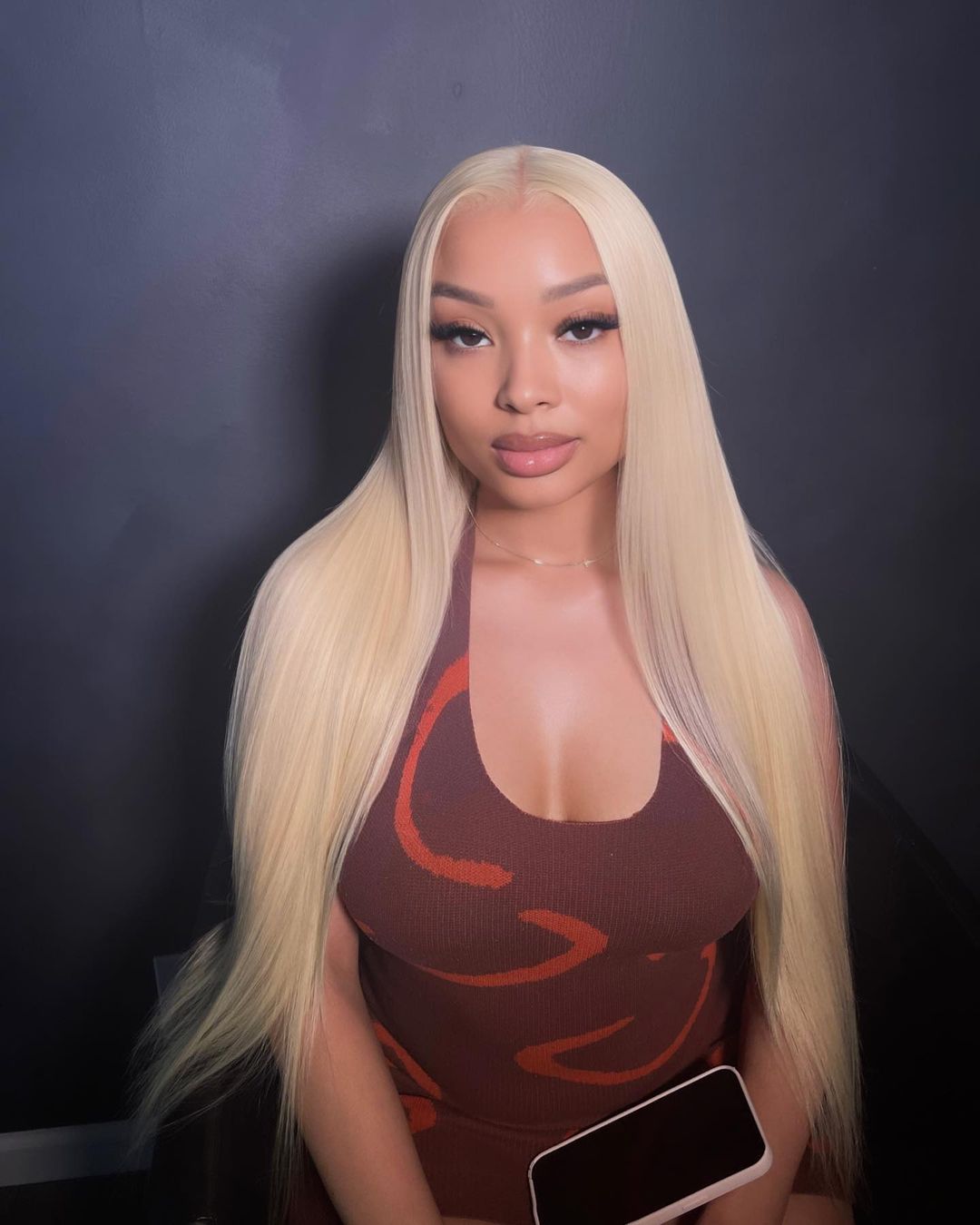 Blonde Middle Part Lace Front Wig 24” (Same Day)
