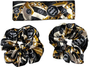 Black Versace Mansion Silk Bandeau Set