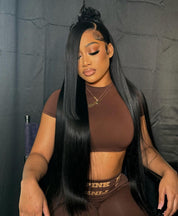 Film Straight Full Frontal Wig (Raw Cambodian Hair)