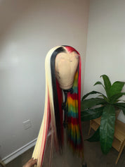 27. 13X6 HD Raw Blonde Checker Board Frontal Wig 32”✔️