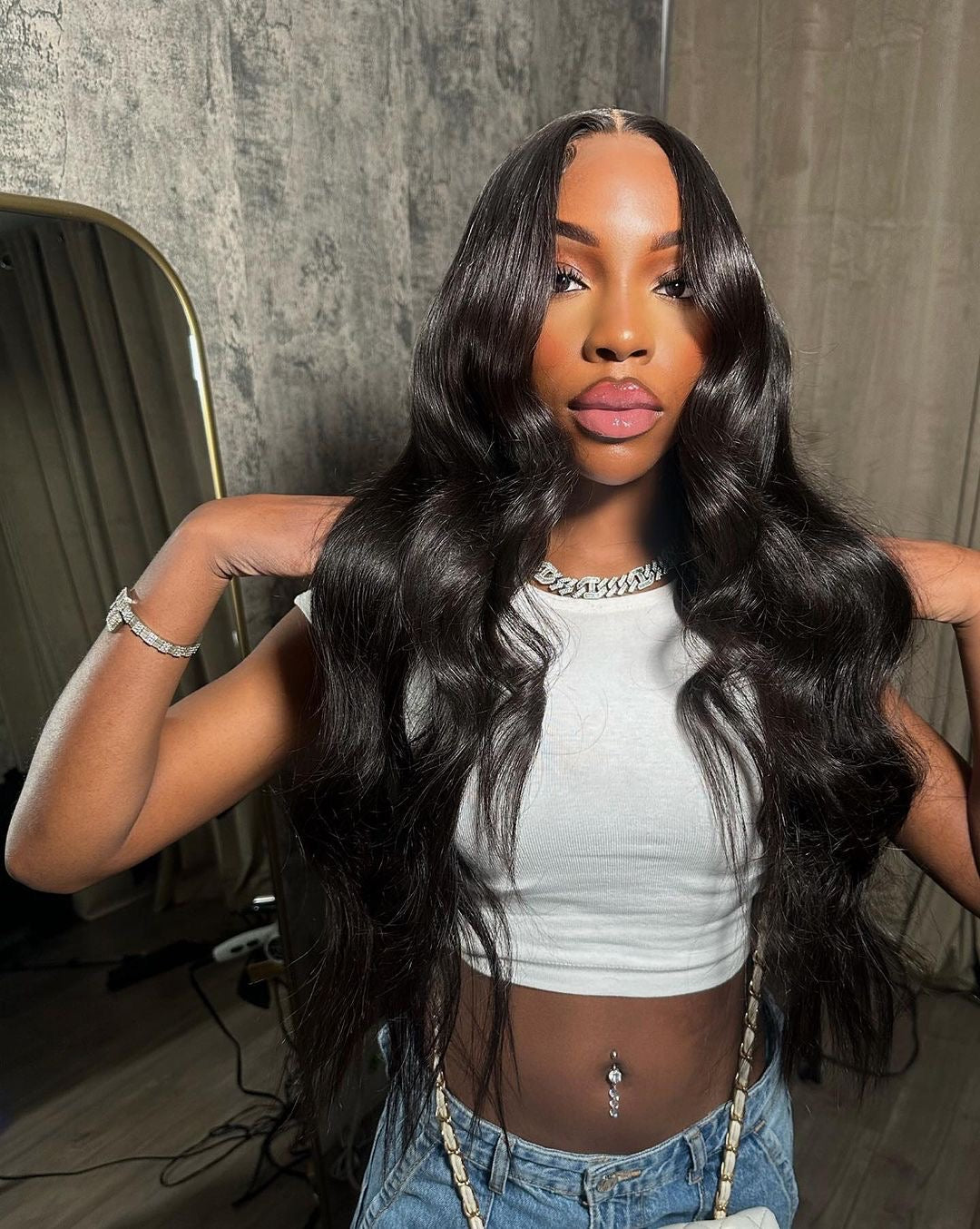 6X6 HD Bali Wave Closure Wig~ Small Cap (On Hand)
