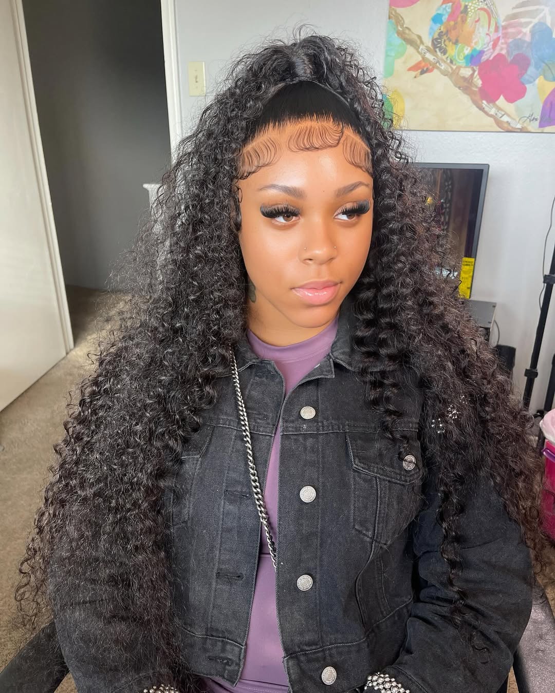 13X6 HD Deep Curly Frontal Wig 28”
