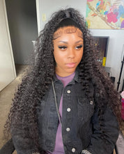 13X6 HD Deep Curly Frontal Wig 28”