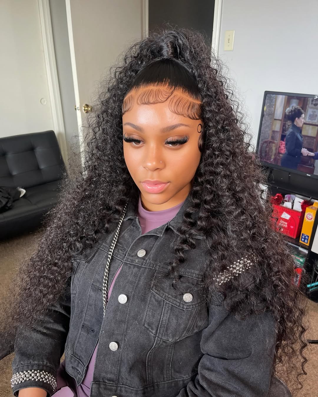13X6 HD Deep Curly Frontal Wig 28”