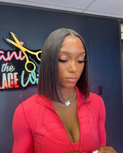 5X5 HD Raw Straight Closure Wig 16”~ Small Cap (Same Day)