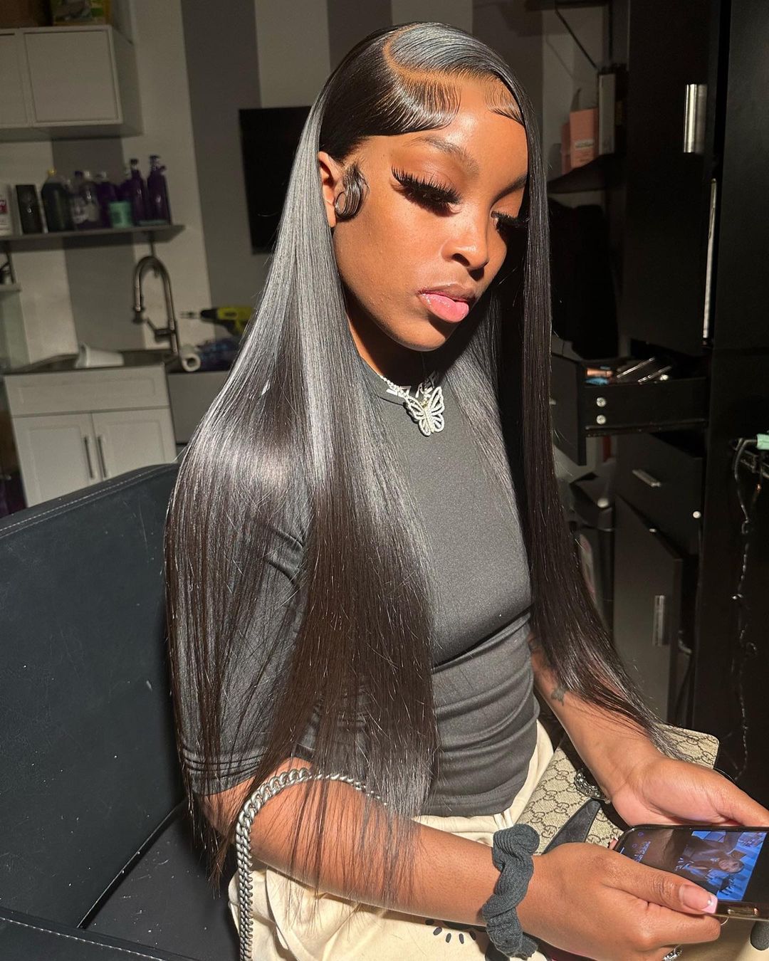 13X6 HD Raw Straight Frontal Wig 24”~ Small Cap (Same Day)