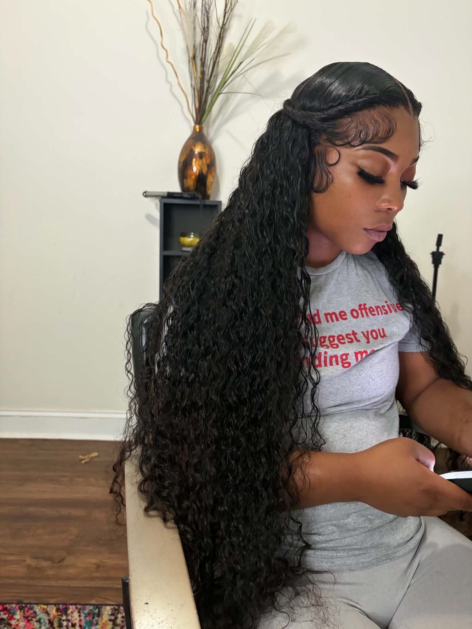 13X6 HD Curly Frontal Wig 36” ~ Hair On Hand