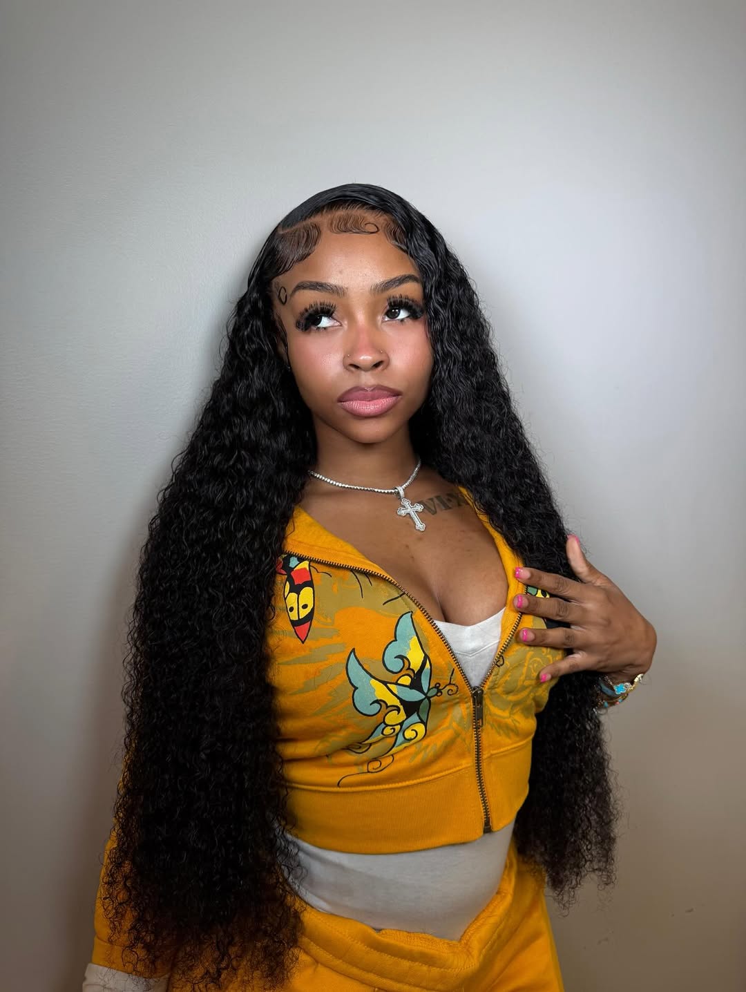 13X4 HD Deep Curly Frontal Wig 34”