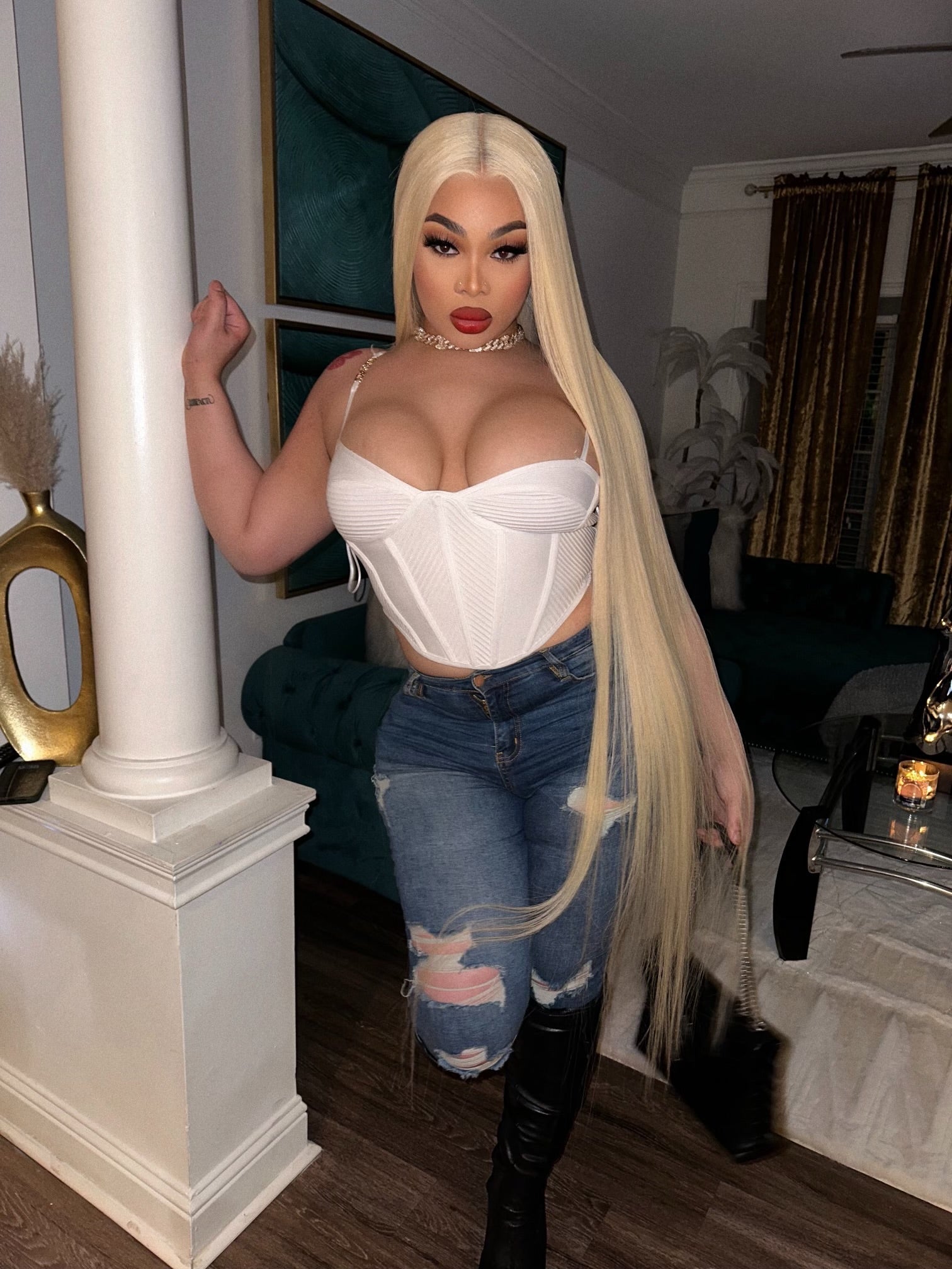 13X6 HD Raw Blonde 50” Wig ~ Pre Order