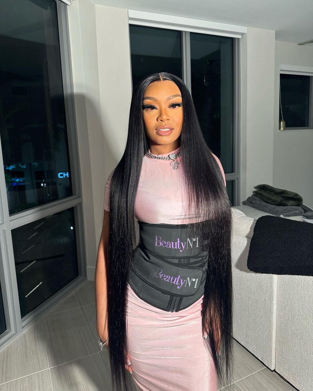 Raw Black HD Full Lace Wig 40”-42” (Same Day)