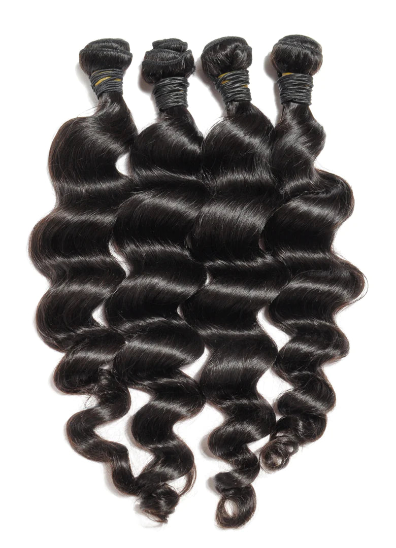 (3) Co Washed Virgin Maui Wave Bundles Deal 28”