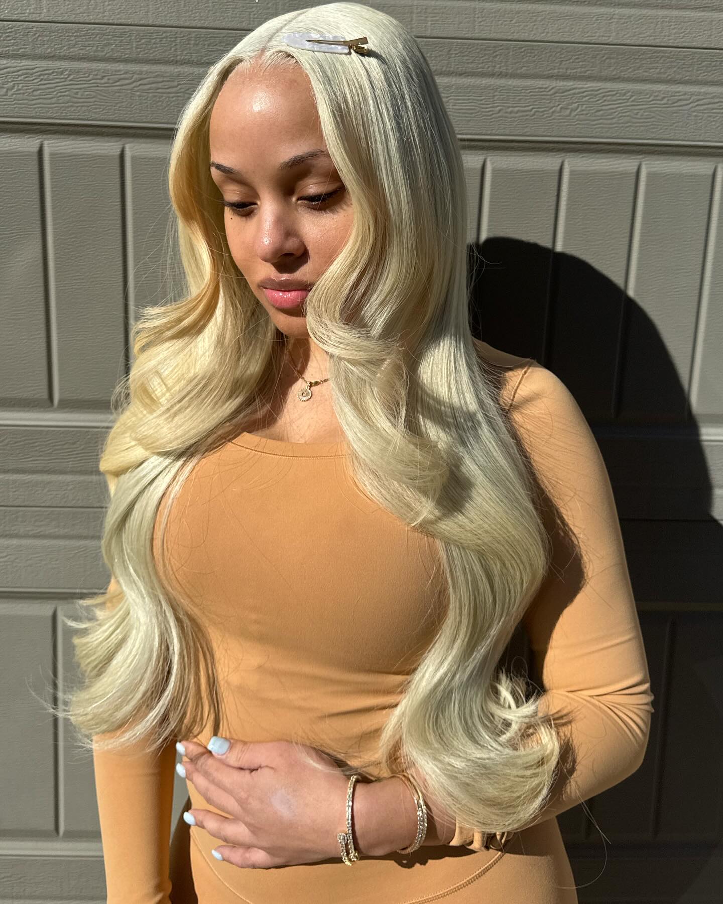 6X6 HD Blonde Straight Closure Wig