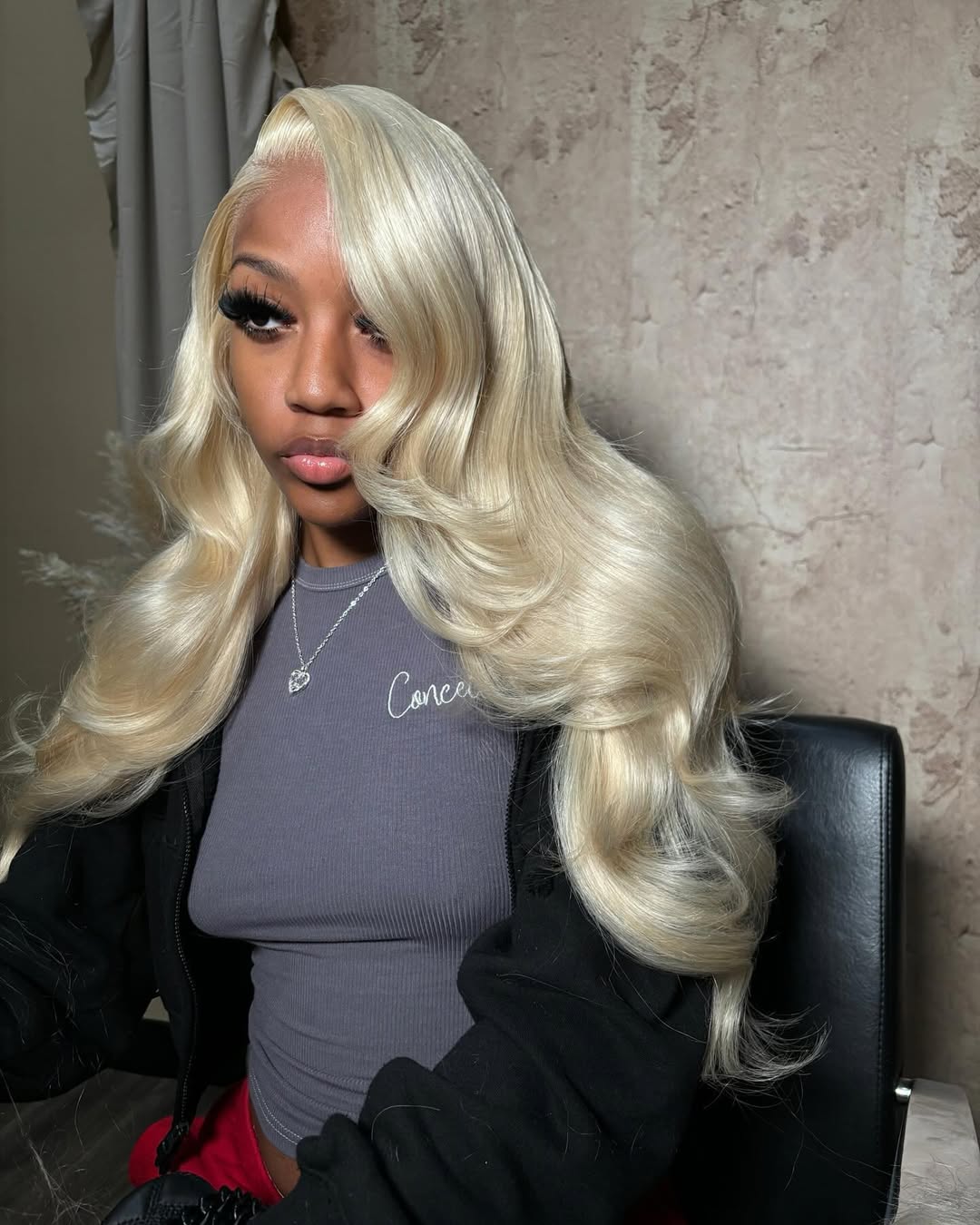 360 HD Blonde Straight Frontal Wig 24”