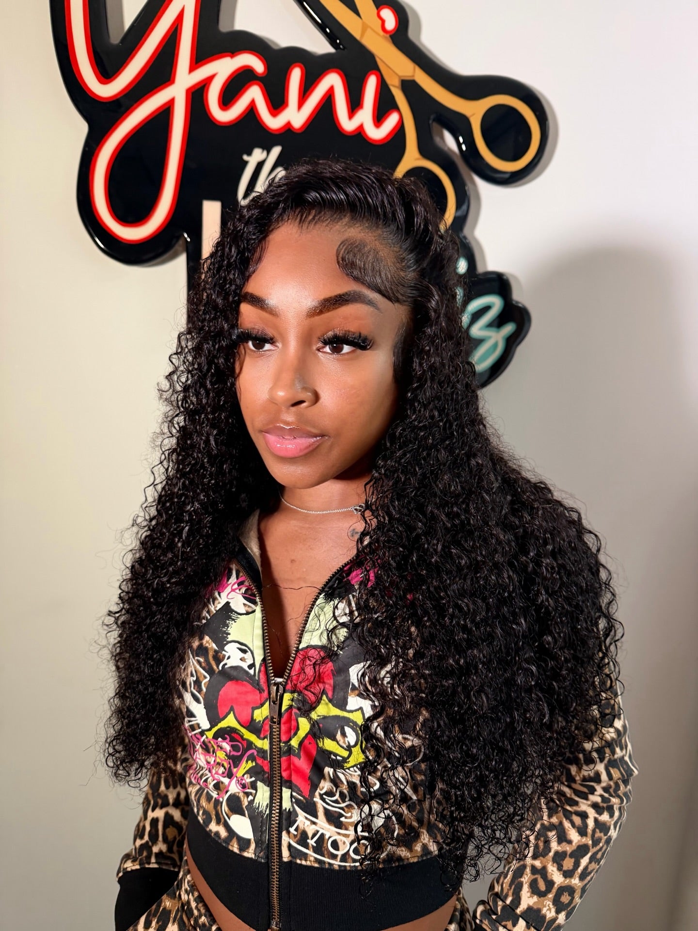 13X4 Transparent Deep Curly Frontal Wig 28”~ Small Cap ($100OFF)